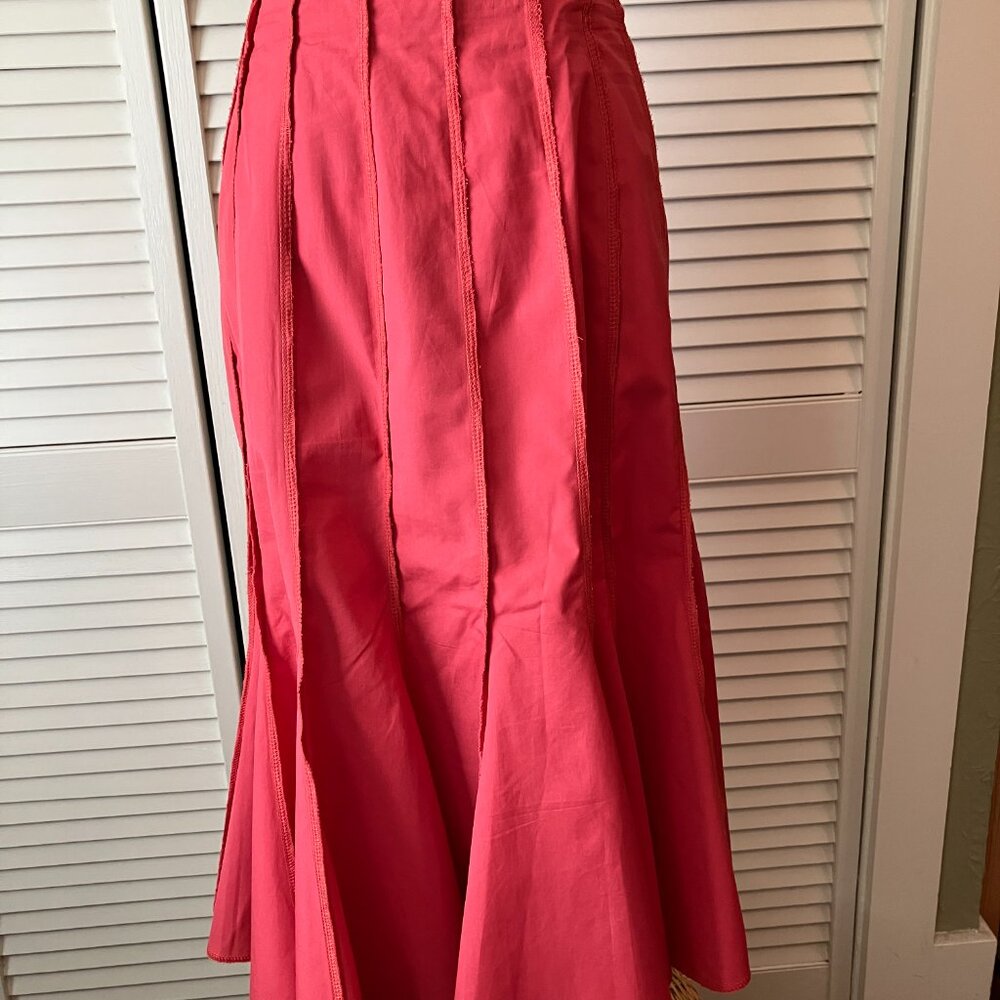 Two Star Dog 16-panel flippy coral midi skirt - Picture 6 of 10